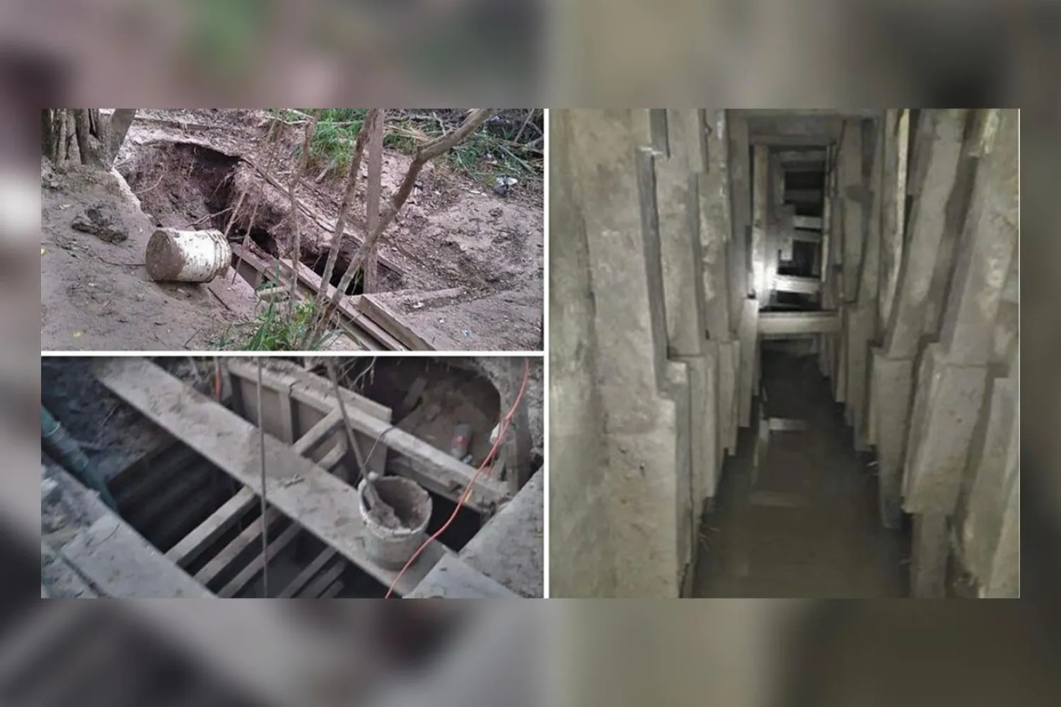 Tünelin havalandırma, aydınlatma, el arabası ve raylarla donatıldığı görüldü (Twitter / @Tamaulipasrtc1)

