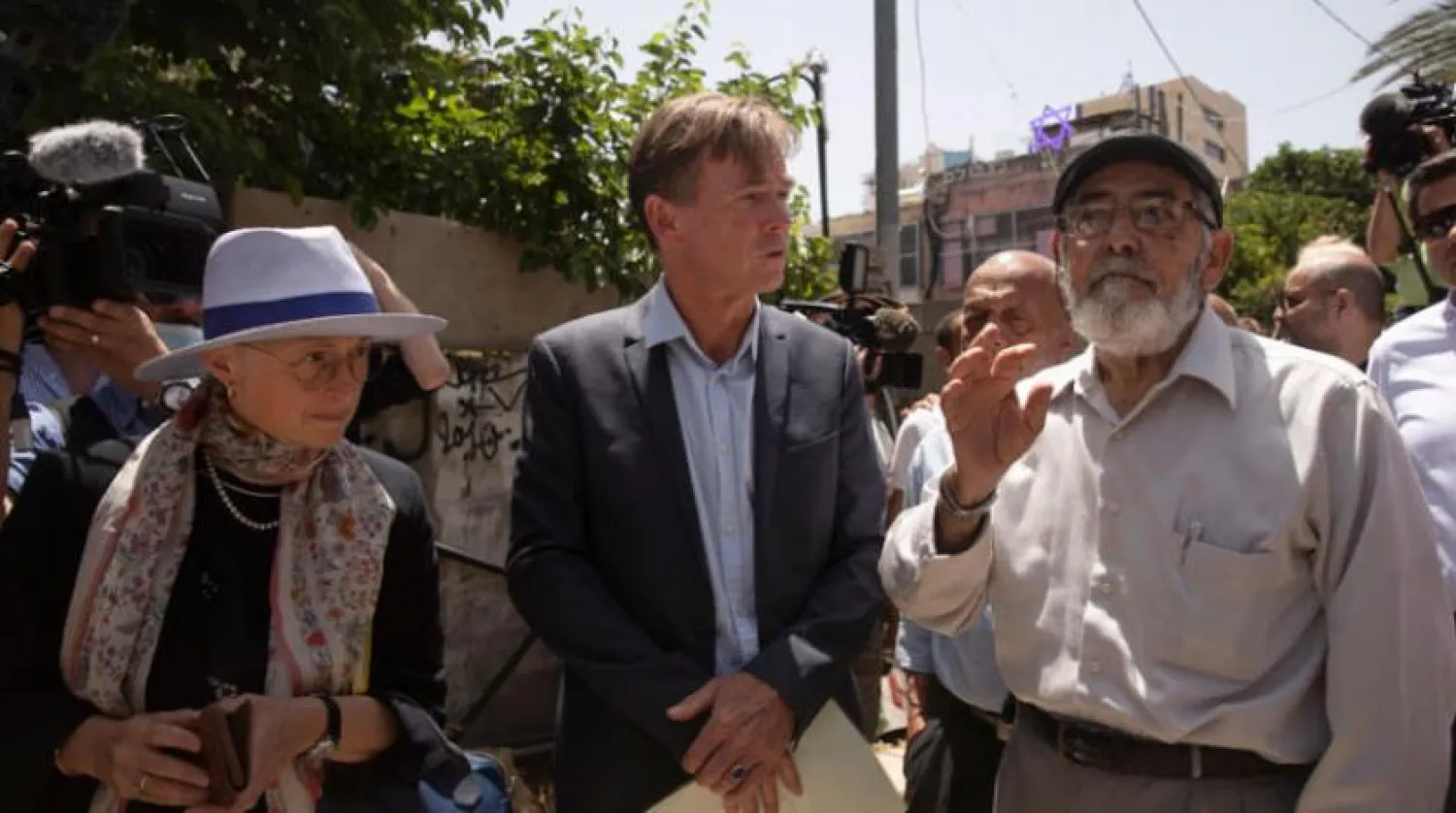 Avrupa Birliği temsilcisi, dün Şeyh Cerrah mahallesini ziyaret etti ve tahliye tehdidi altındaki Araplarla görüştü (AP)