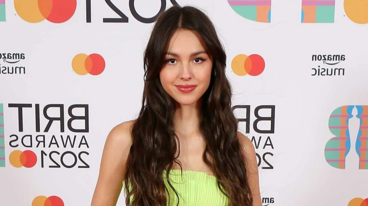 Olivia Rodrigo at the BRIT Awards. (Getty Images)