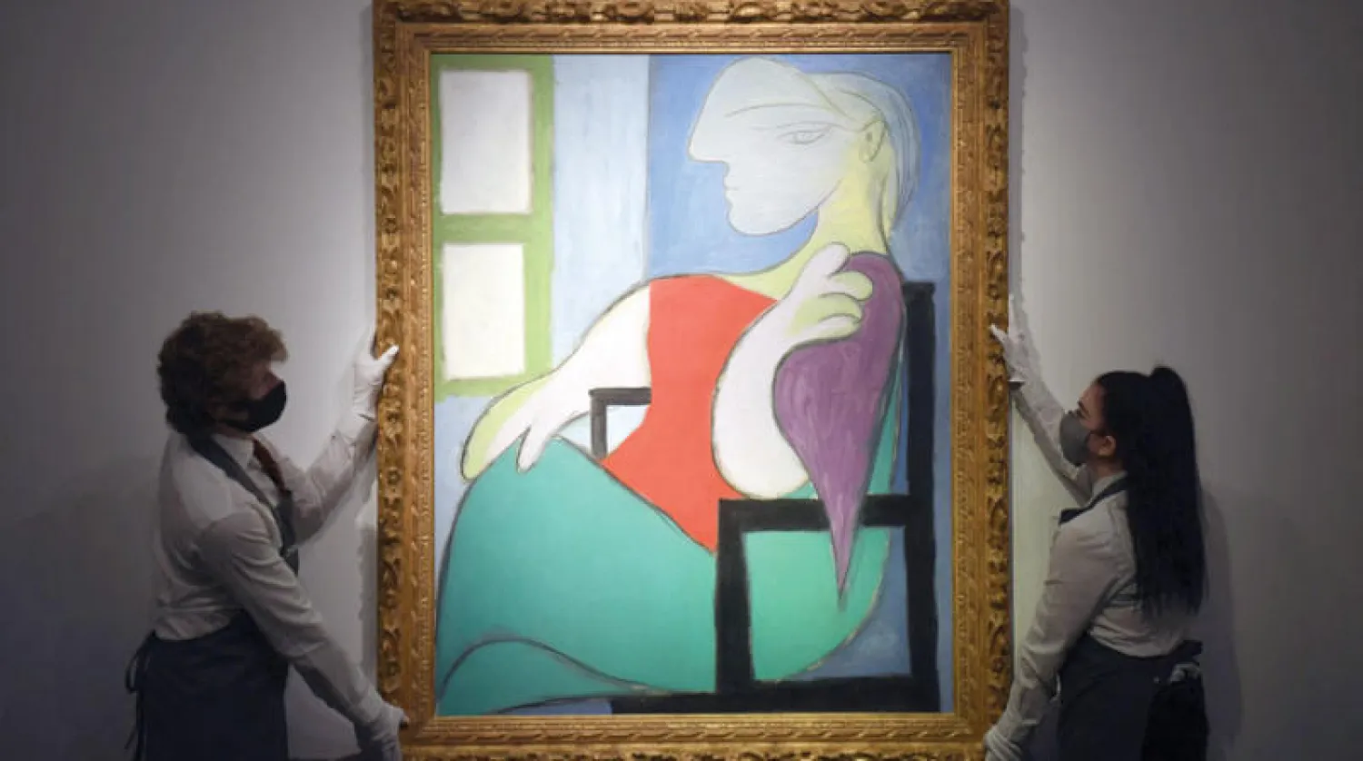 لوحة «المرأة الجالسة بالقرب من نافذة (ماري تيريز)» لبيكاسو (أ.ف.ب)