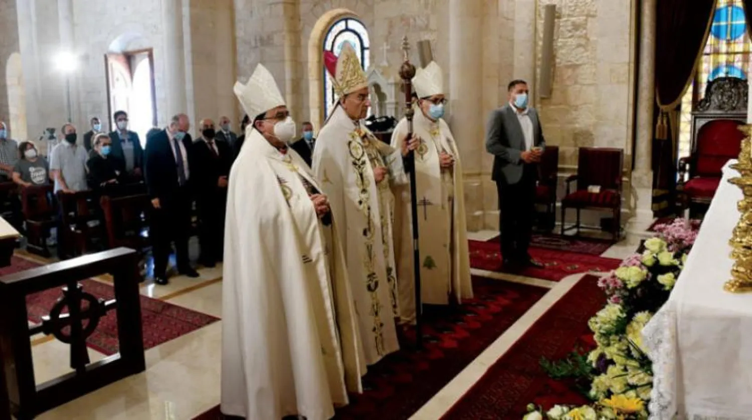 Patriarch al-Rai during Sunday Mass. (NNA)