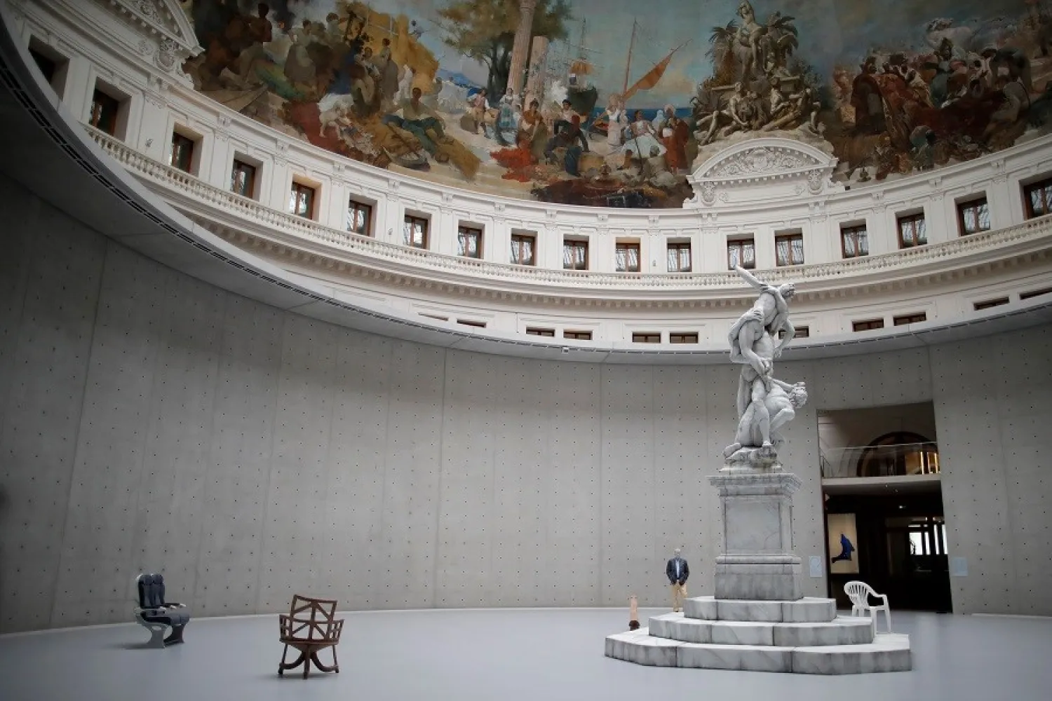 A view shows the art installation "Untitled 2011-2020" by artist Urs Fischer in the Rotonde at the Bourse de Commerce - Pinault Collection contemporary art museum in Paris. (REUTERS/Sarah Meyssonnier)