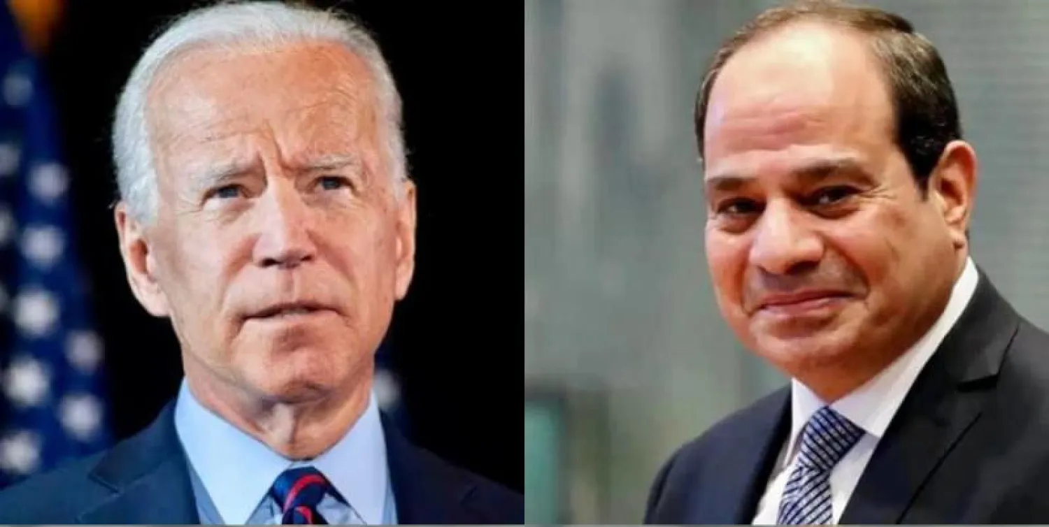 الرئيسان المصري عبد الفتاح السيسي والأميركي جو بايدن (الرئاسة المصرية)