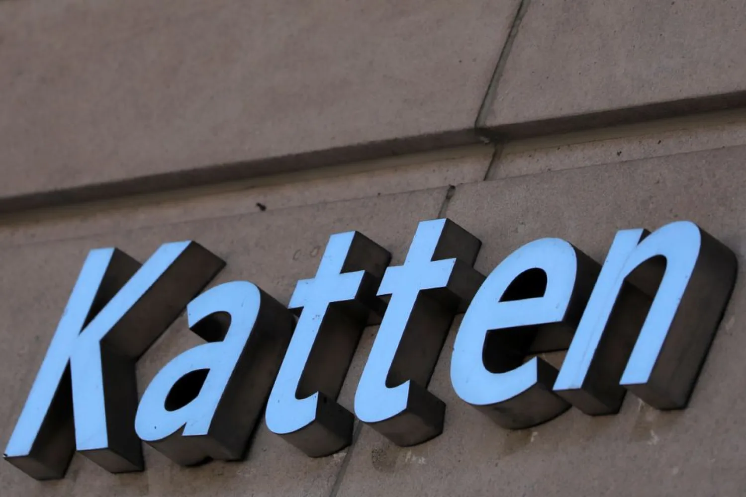 Signage is seen at the law firm Katten Muchin Rosenman at their legal offices in Washington, D.C., US, May 11, 2021. REUTERS/Andrew Kelly

