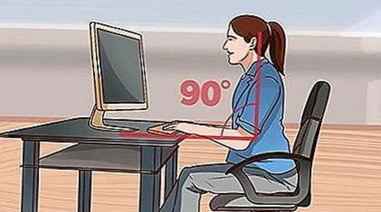 Masa başında çalışırken düzgün oturma pozisyonu nedir?