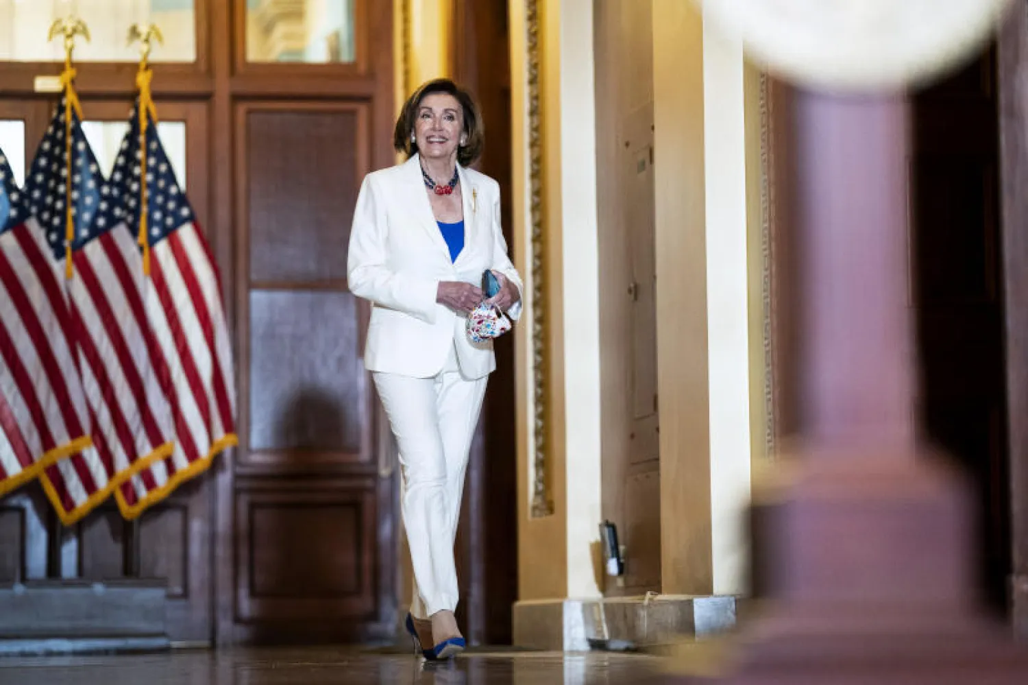 زعيمة الديموقراطيين في الكونغرس الأميركي نانسي بيلوسي (أ.ب)