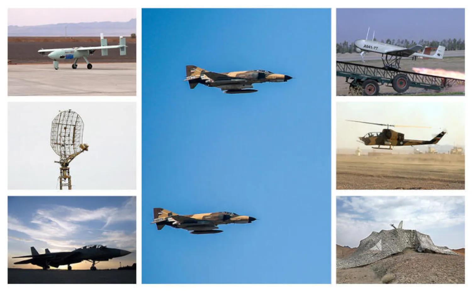 صورة لمناورات الحرب الإلكترونية «درع السماء1400» (ارنا)