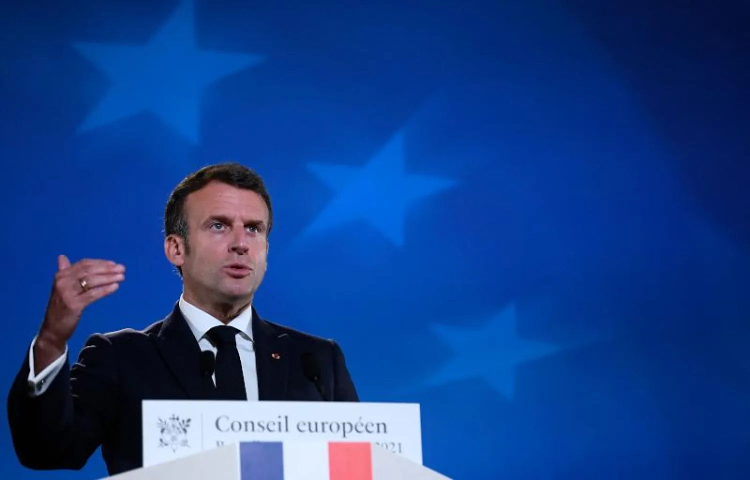 الرئيس الفرنسي إيمانويل ماكرون (أ.ف.ب)