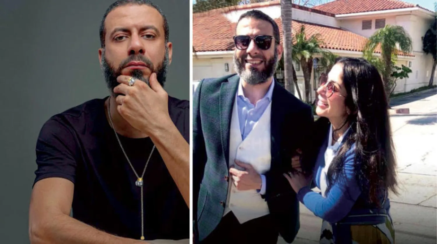 منى زكي ومحمد فراج في مشهد من مسلسل «لعبة نيوتن» 
الفنان المصري محمد فراج