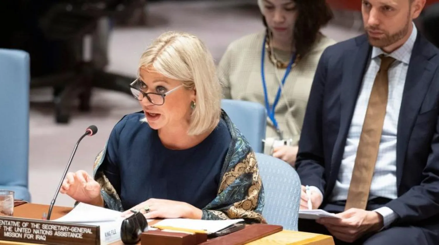 Special Representative for Iraq and Head of the United Nations Assistance Mission for Iraq (UNAMI) Jeanine Hennis-Plasschaert briefs the Security Council on 3 March, 2020. UN Photo/Eskinder Debebe
