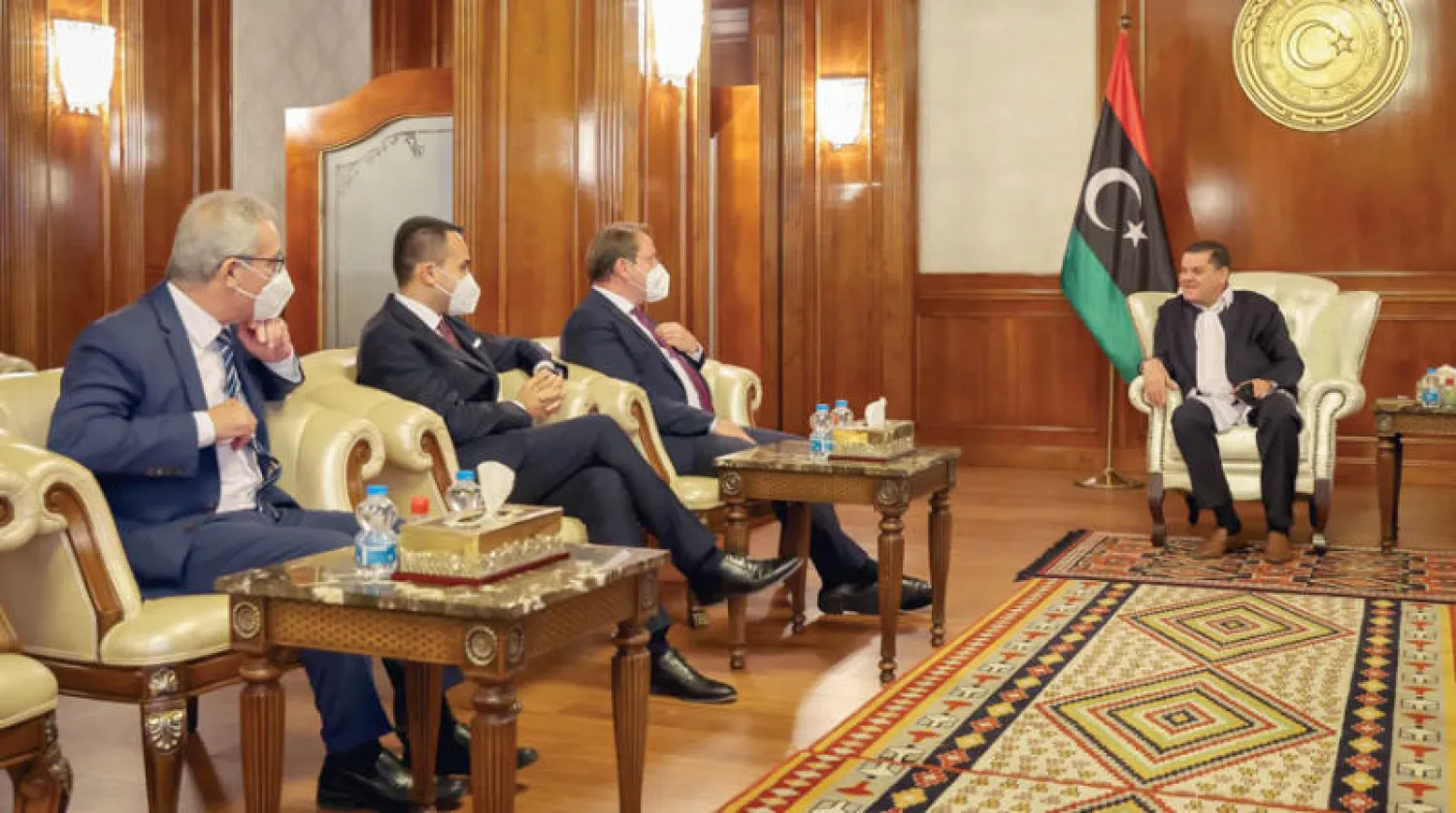 الدبيبة يستقبل وزيري خارجية إيطاليا ومالطا ومفوض الاتحاد الأوروبي لسياسة الجوار (حكومة الوحدة)