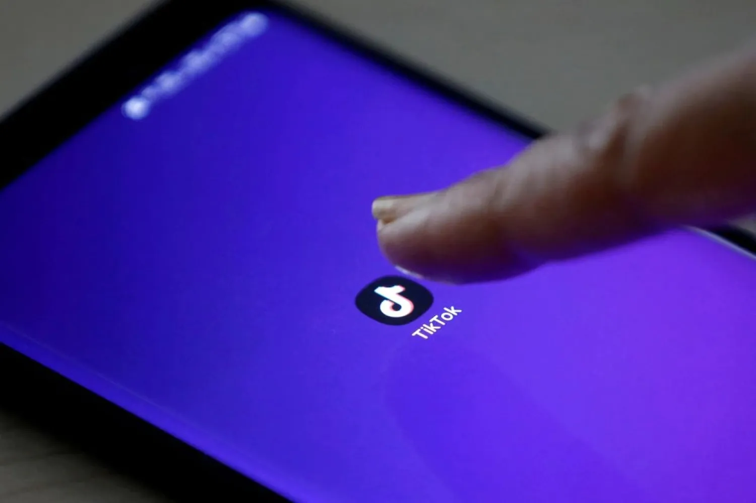 The TikTok app's logo seen on a mobile phone screen in this picture illustration taken February 21, 2019. (Reuters)