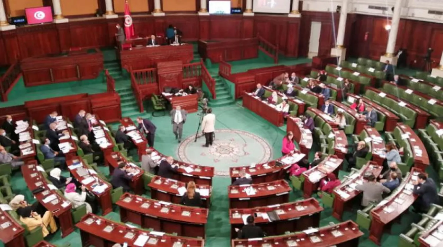 Tunus Parlamentosu oturumlarından bir kare (Reuters)