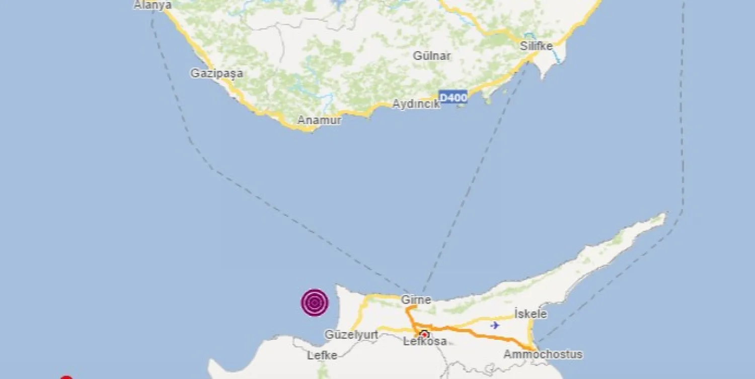 Mersin'de 4,3 büyüklüğünde deprem meydana geldi