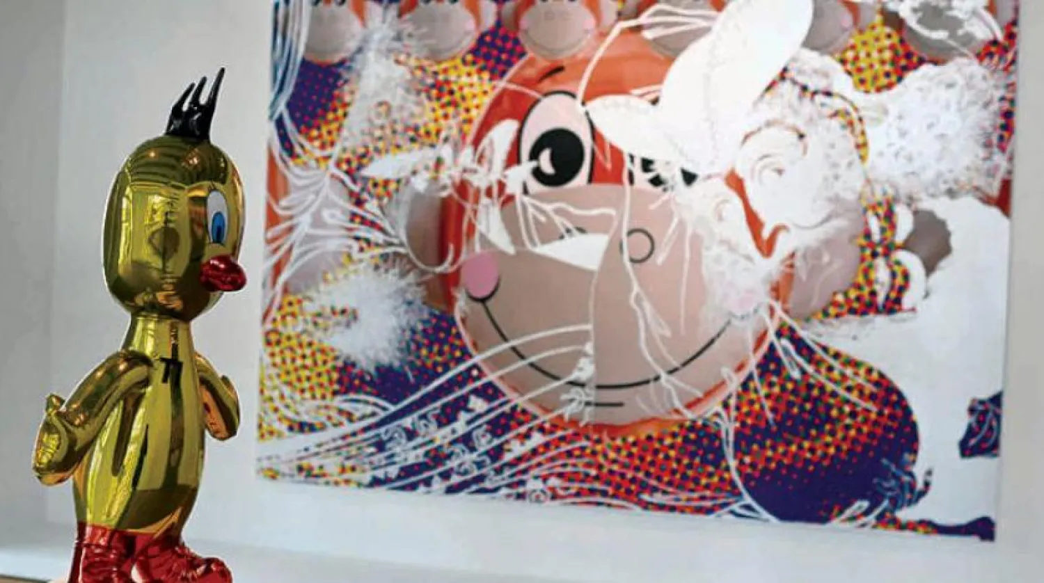 Amerikalı sanatçı Jeff Koons'un çalışmalarından (AFP)