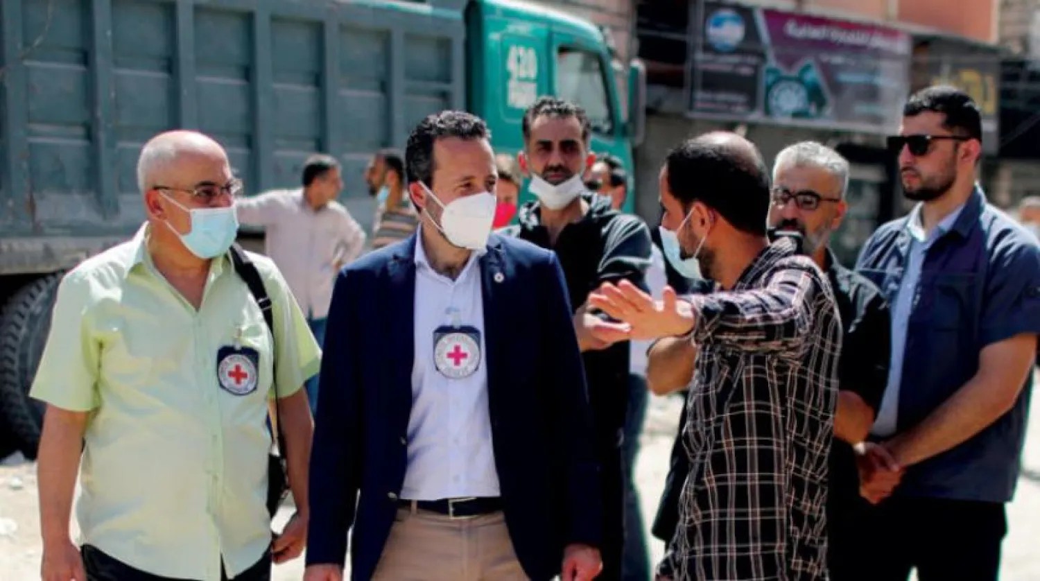Uluslararası Kızılhaç Komitesi (ICRC) Genel Direktörü Robert Mardini, 2 Haziran’da Gazze’ye keşif ziyaretinde bulundu (Reuters)