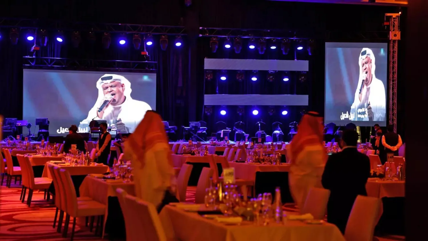 The first concert in the Saudi capital Riyadh has been held since the start of the Covid-19 pandemic. (AFP)