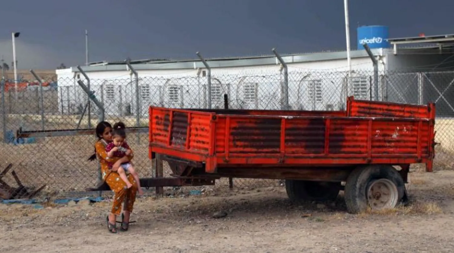 Children at the Makhmour refugee camp in northern Iraq. (AFP file photo)