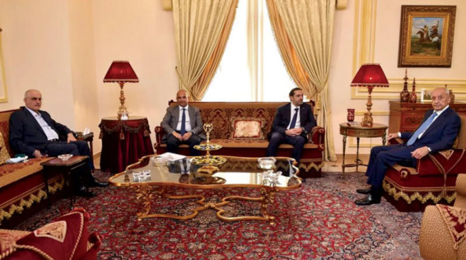 بري والحريري خلال لقائهما الأسبوع الماضي (الوكالة الوطنية)