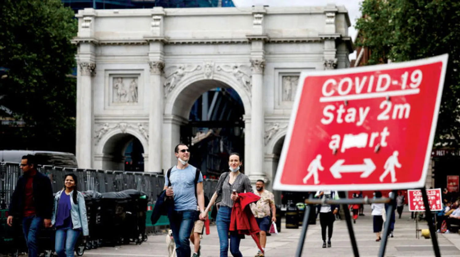 بريطانيا قد تؤجل انهاء الإغلاق الذي كام مقرراً هذا الشهر (أ.ف.ب)