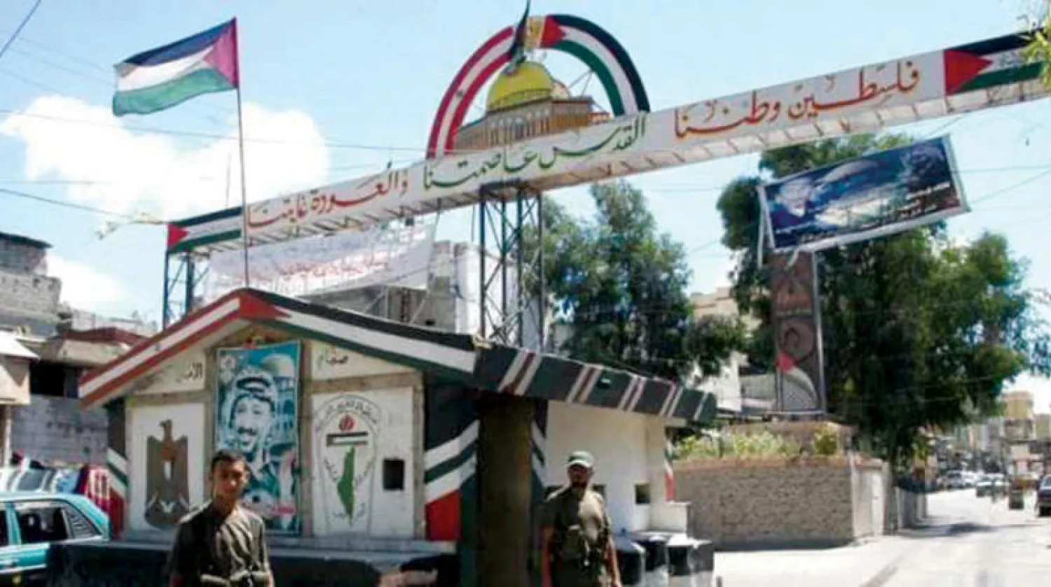 مدخل مخيم الرشيدية الذي شهد اشتباكات (الوكالة المركزية)