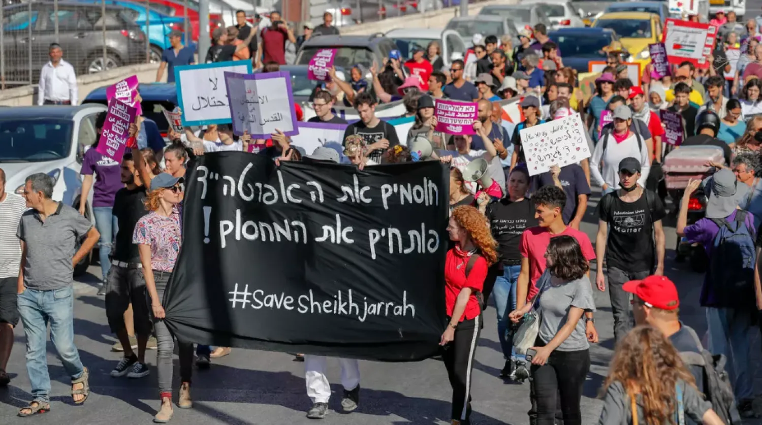 Palestinian, Israel and international activists have been protesting for more than a decade against the planned expulsions in Sheikh Jarrah