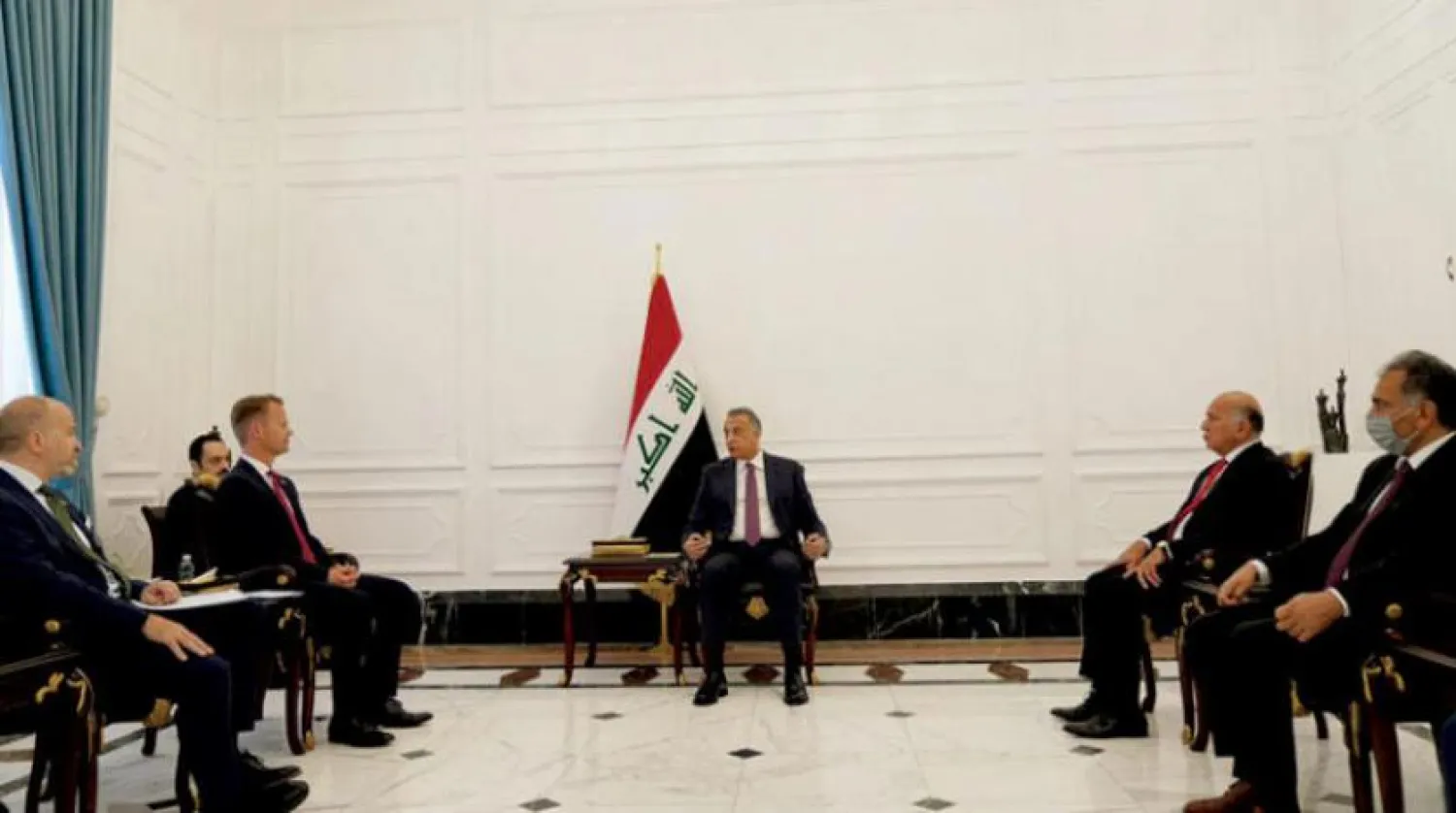 Irak Başbakanı Kazimi, dün Bağdat'ta Danimarka Dışişleri Bakanı'nı ağırladı (Irak Hükümet Başkanlığı)