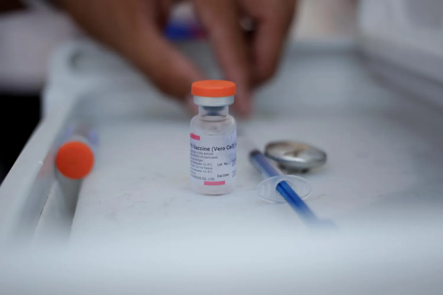 A health worker prepares a dose of Sinovac's CoronaVac coronavirus disease (COVID-19) vaccine. (Reuters file photo)