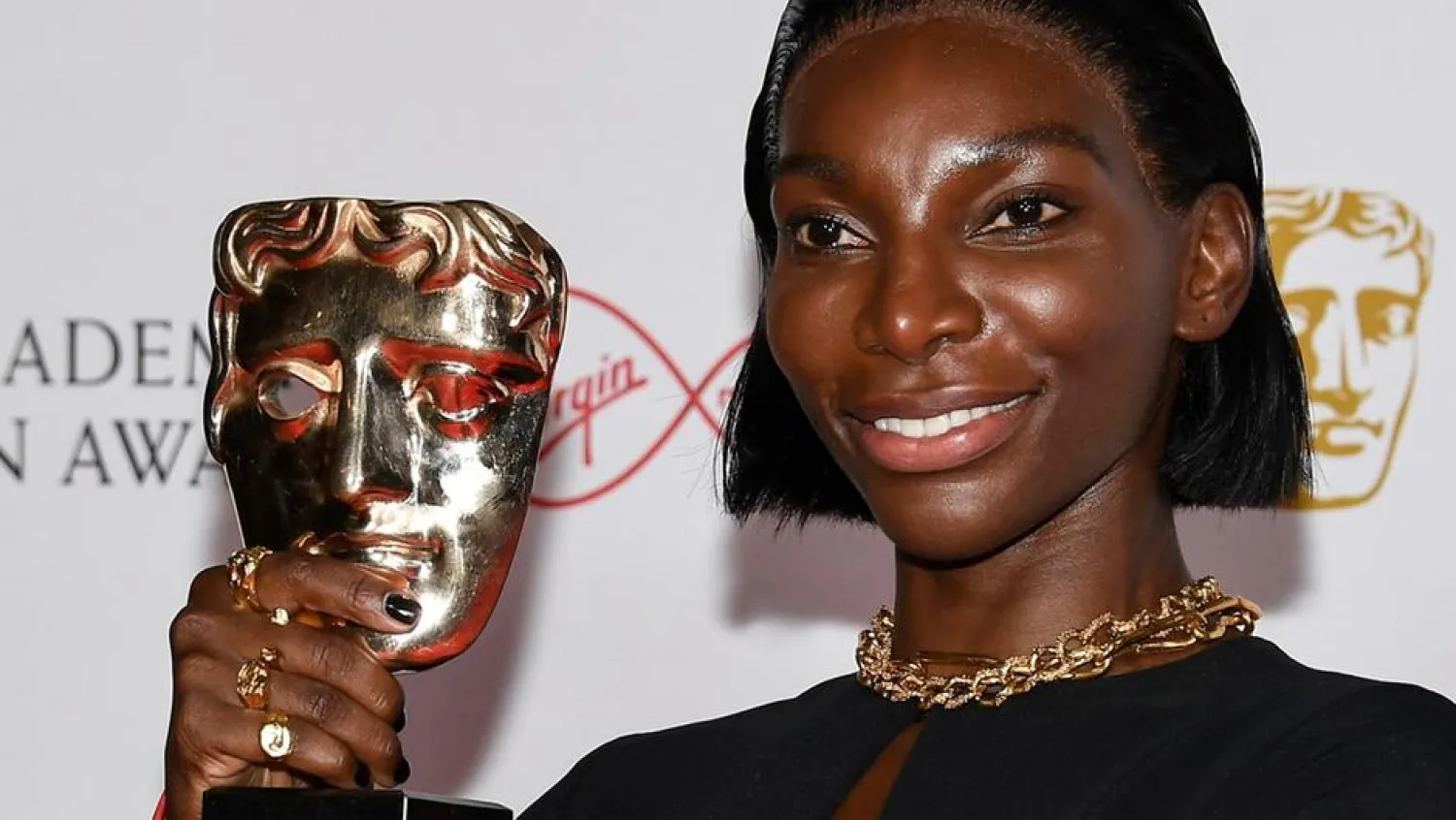 Michaela Coel won a slew of Bafta TV awards for “I May Destroy You” on Sunday night. (AP)