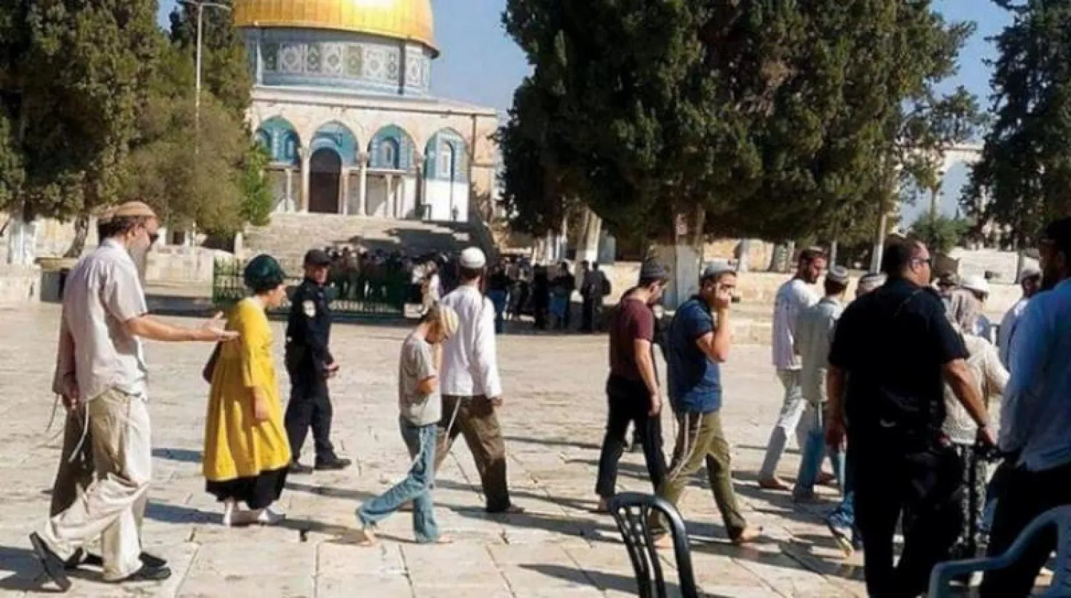 صورة أرشيفية لاقتحامات المسجد الأقصى من قبل مستوطنين (وفا)