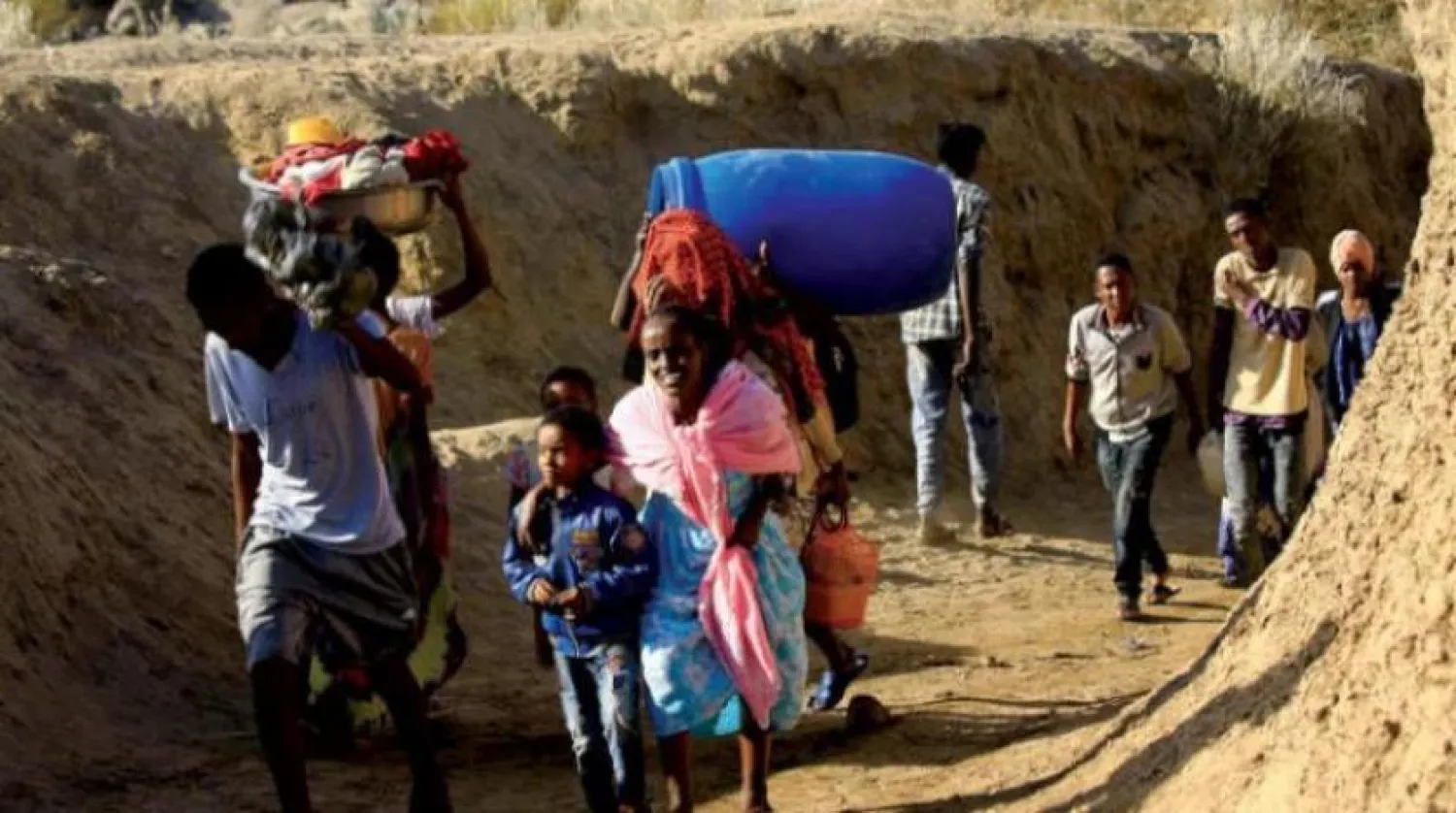 Tigray’daki çatışmalar nedeniyle Sudan’a kaçan Etiyopyalı mülteciler (Reuters)