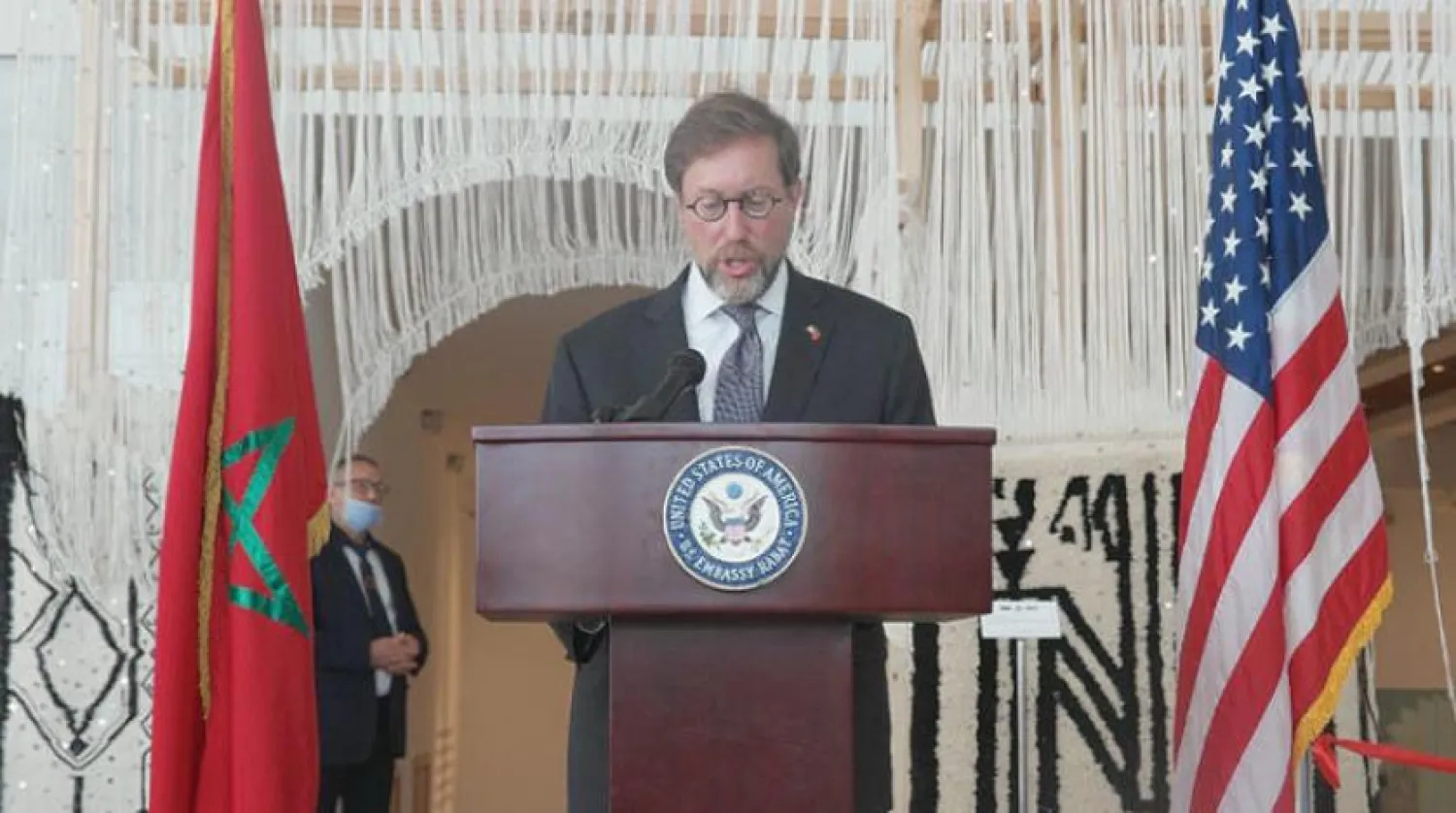  David Green, Chargé d'Affairs at the US Embassy in Rabat, during press meeting on Wednesday 