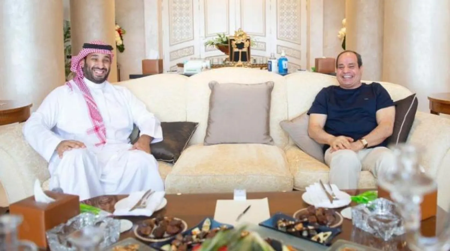 Saudi Crown Prince Mohammed bin Salman meets with Egyptian President Abdel Fattah el-Sisi in Sharm el-Sheikh. Photo by Bandar Al-Galoud