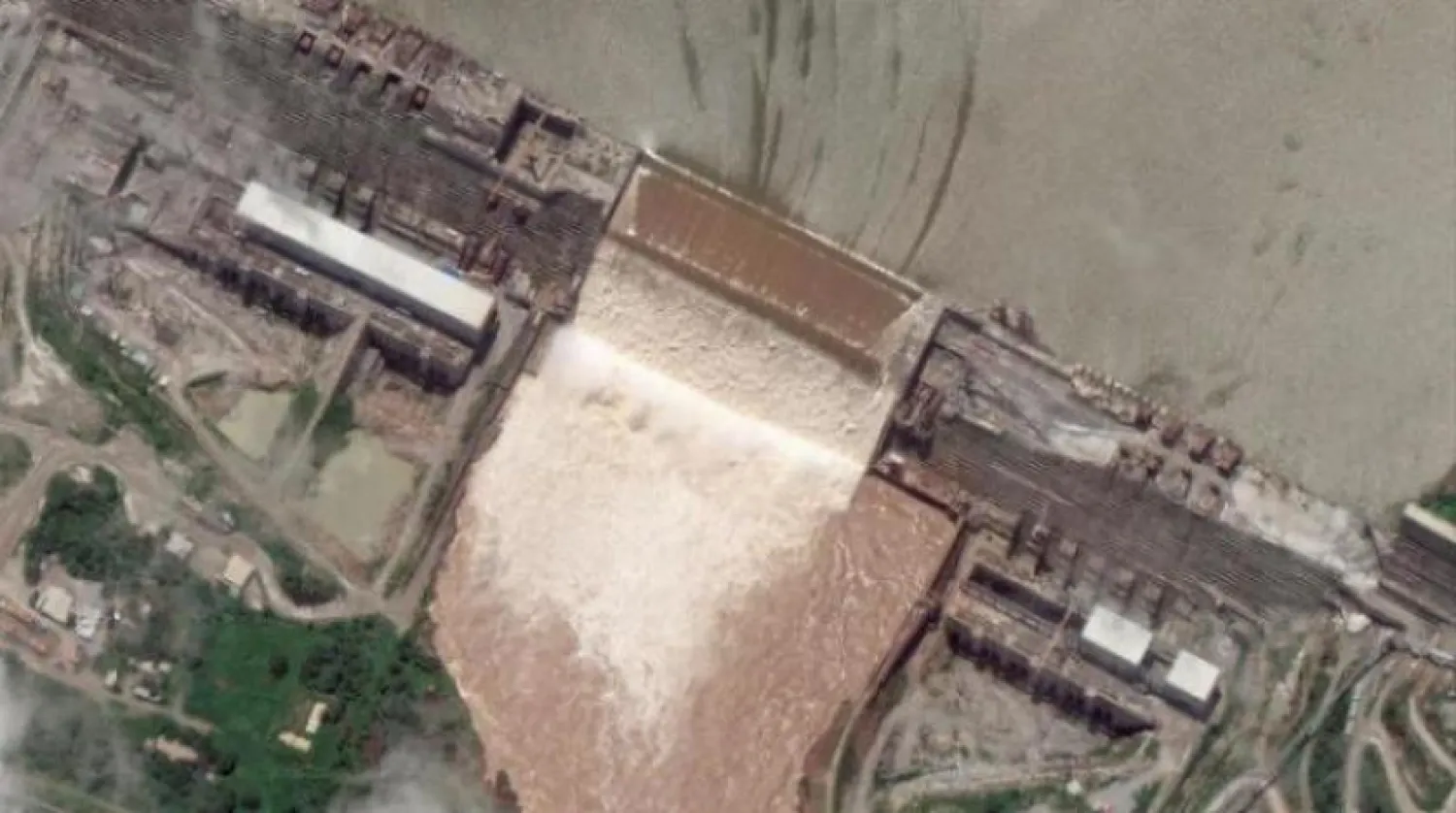 Nahda Barajı'nın havadan çekilmiş bir fotoğrafı (Arşiv - AP)