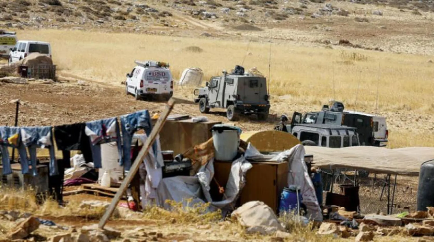 İsrail güçleri, Ramallah’ın doğusundaki el-Tayyibe köyü yakınlarındaki Bedevi topluluğuna ait çadırlara baskın düzenledi. (WAFA)