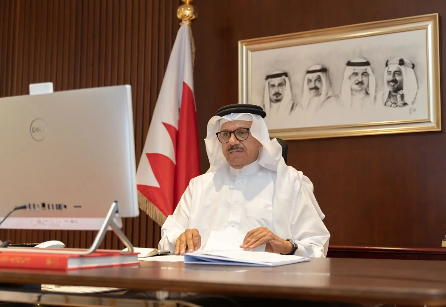 Bahrain's minister of foreign affairs, Abdullatif Al Zayani. (BNA)