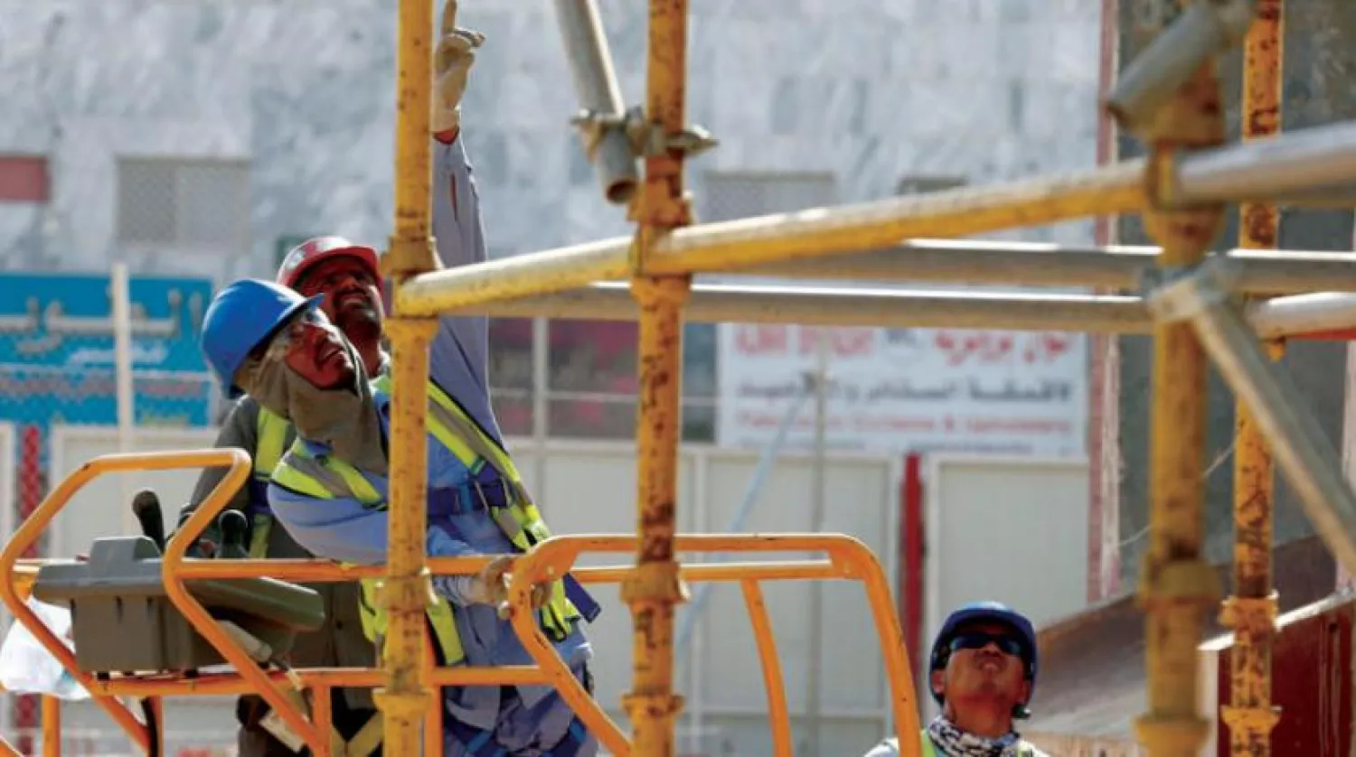 The performance of the Saudi contracting sector continues to grow, overcoming the repercussions of the pandemic. (Asharq Al-Awsat)