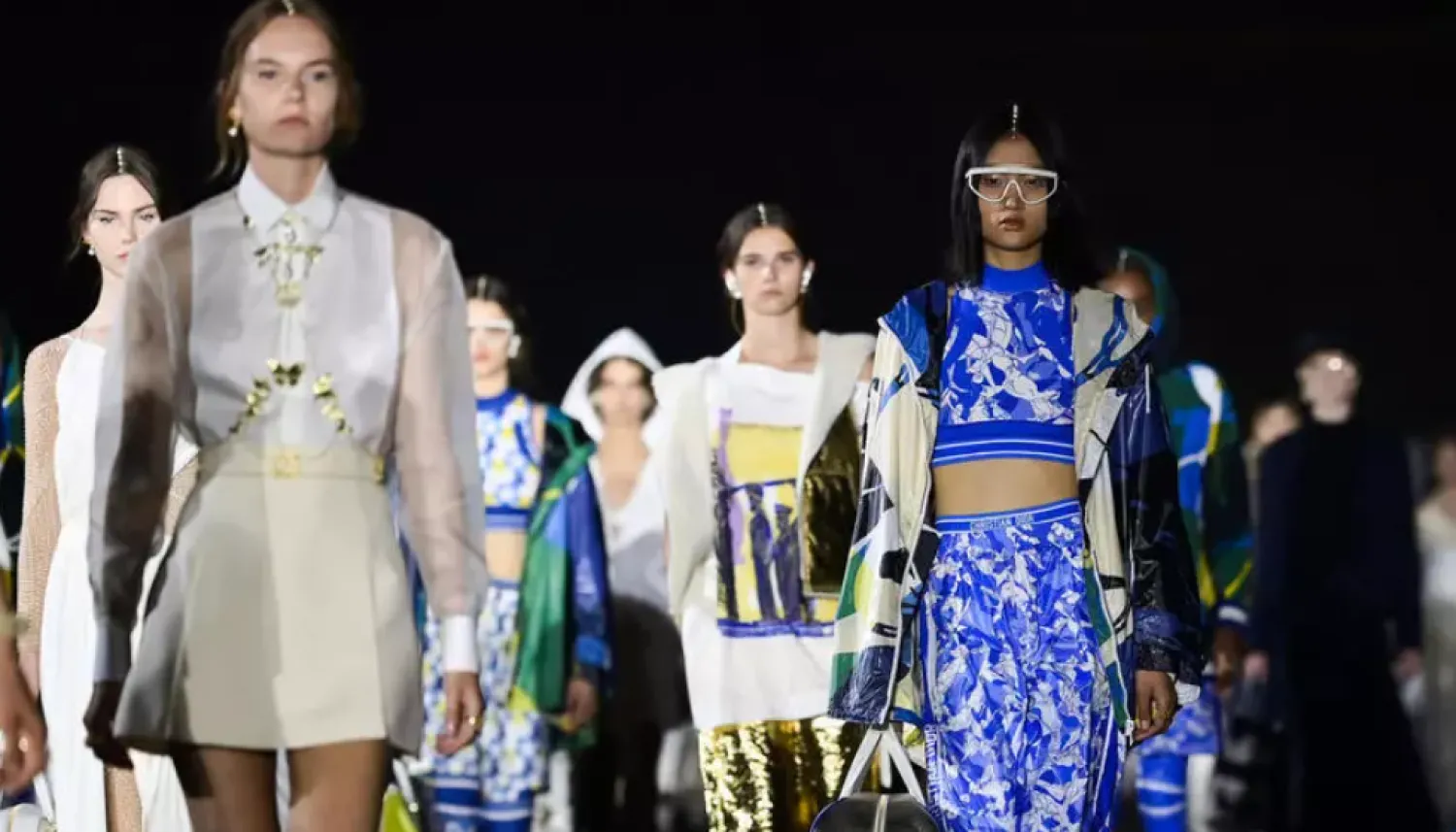 The show took place 70 years after an iconic Dior shoot at the Acropolis. AFP