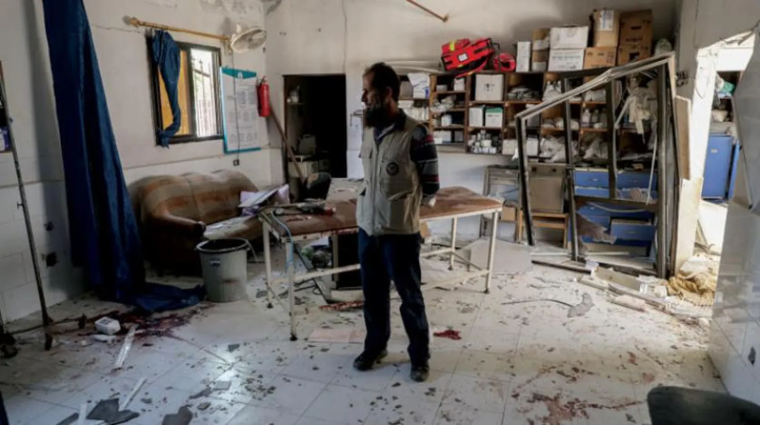 Al-Shifaa hospital after the attack, June 13, 2021 (DPA)
