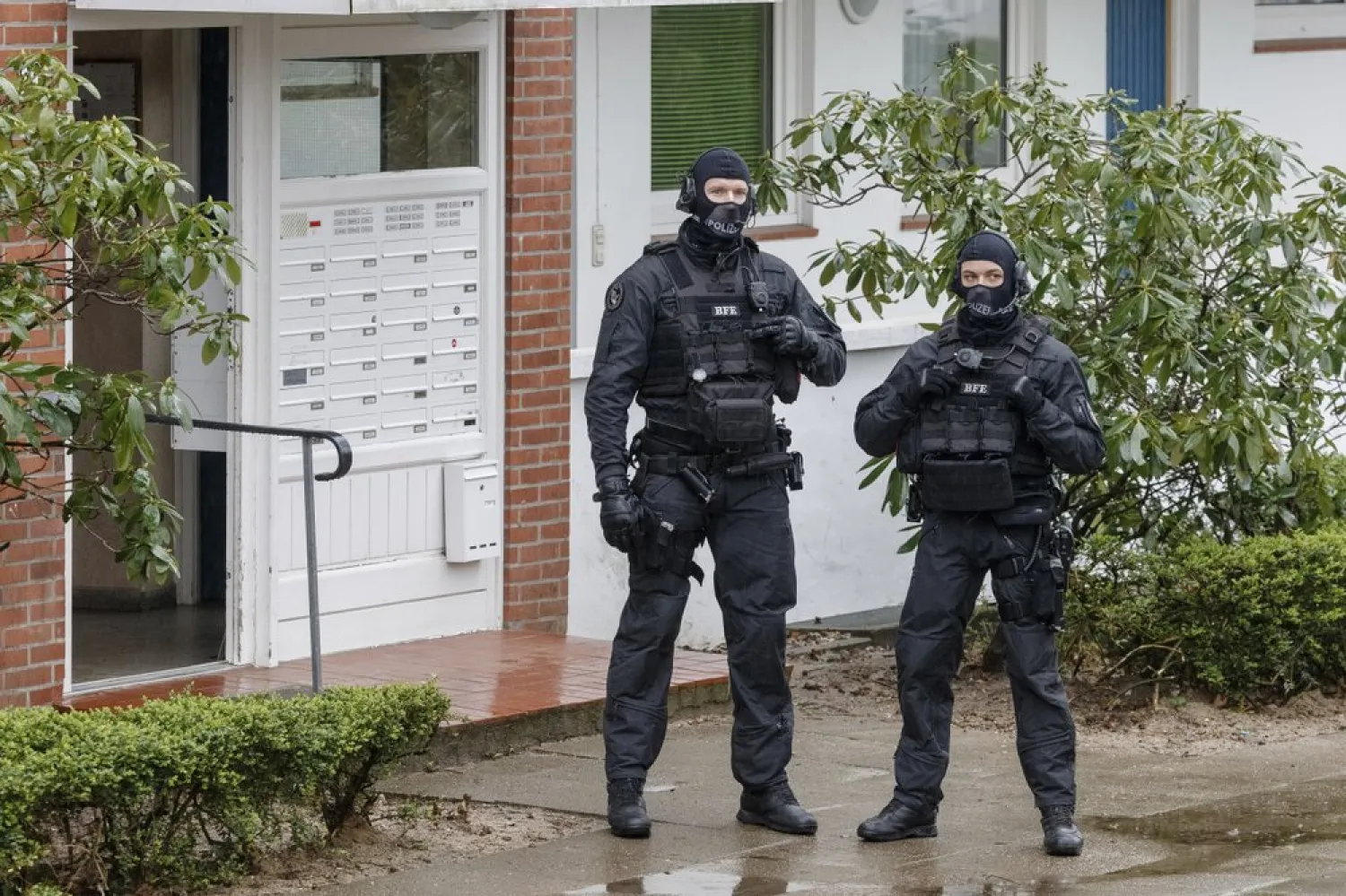 FILE: Police officers in northern Germany, Tuesday, March 3, 2020. (Markus Scholz/dpa via AP)

