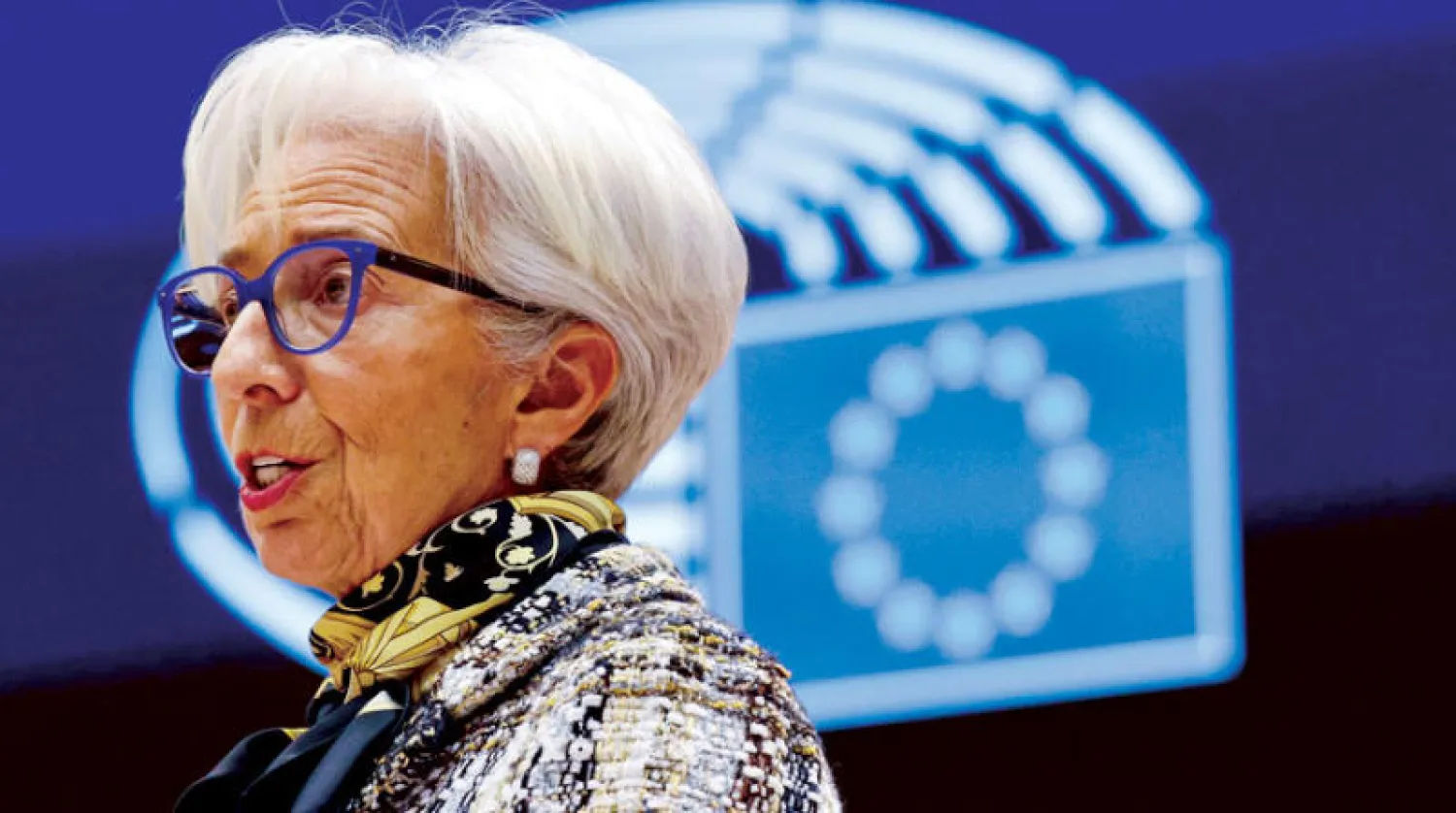 قالت رئيسة «البنك المركزي الأوروبي» كريستين لاغارد إن منطقة اليورو والولايات المتحدة «في وضعين مختلفين بشكل واضح»... (رويترز)