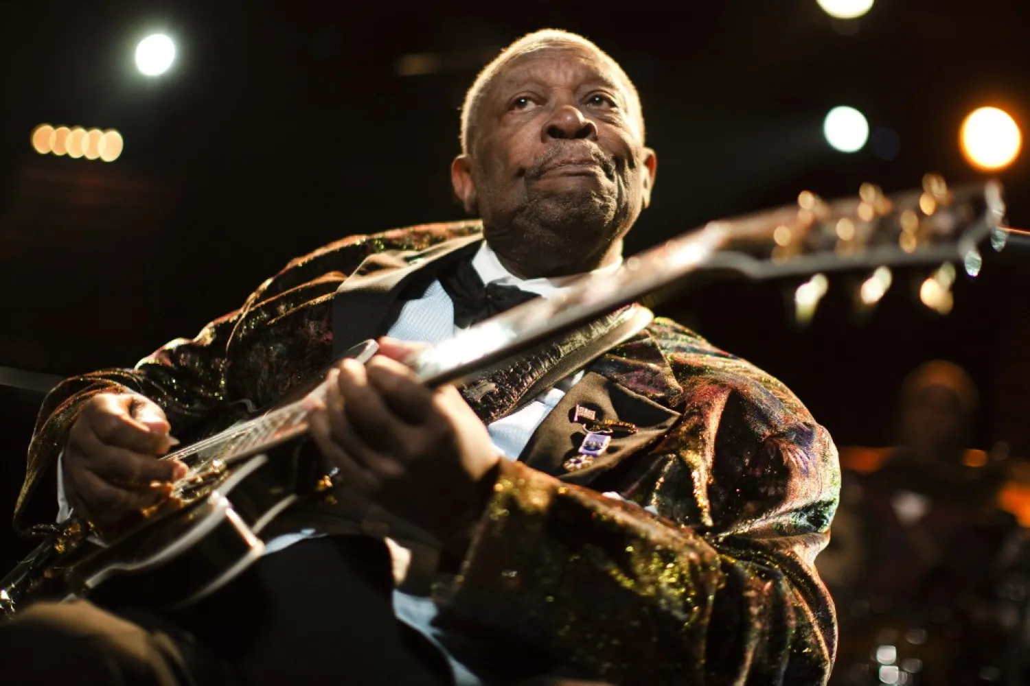 B.B. King performs onstage during the 45th Montreux Jazz Festival in 2011. (Reuters)