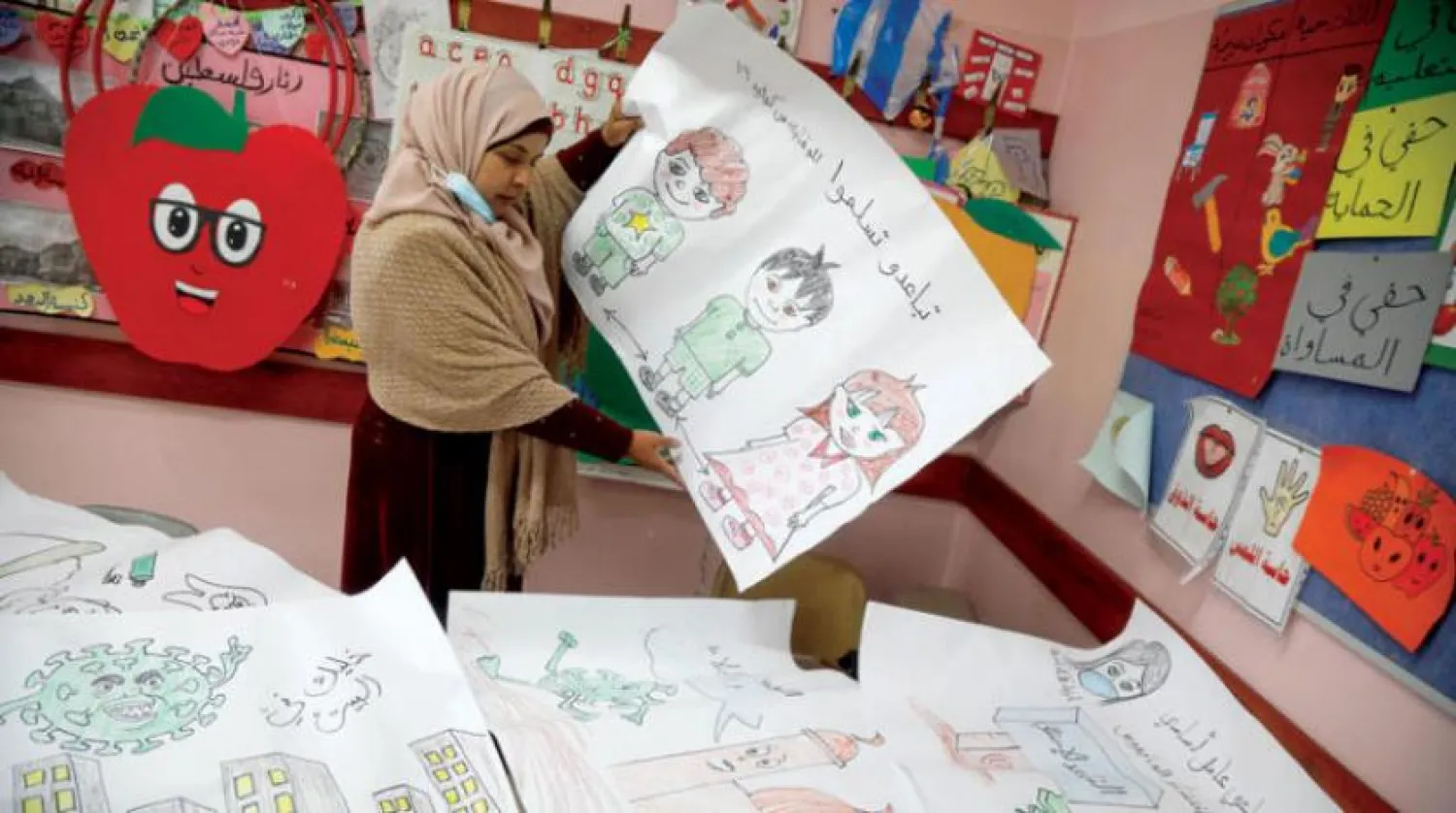 Palestine’s school curricula are supervised by UNRWA and prepared by the Palestinian government (Reuters) 
 
