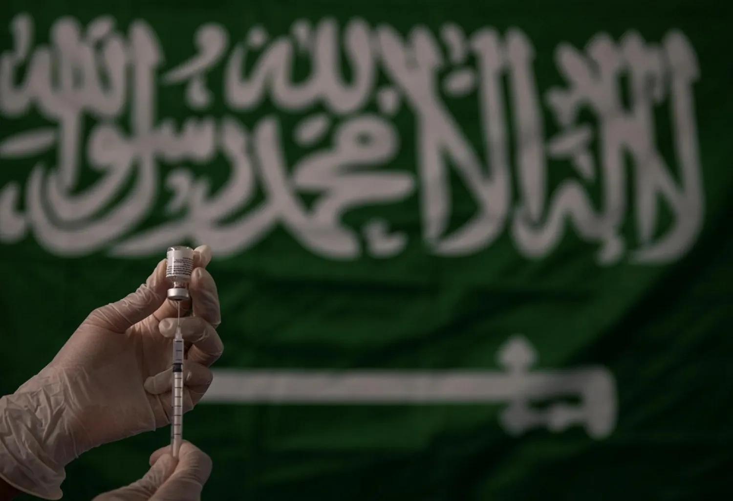 Saudi Arabia says it has vaccinated 70 percent of its adult population. (SPA)