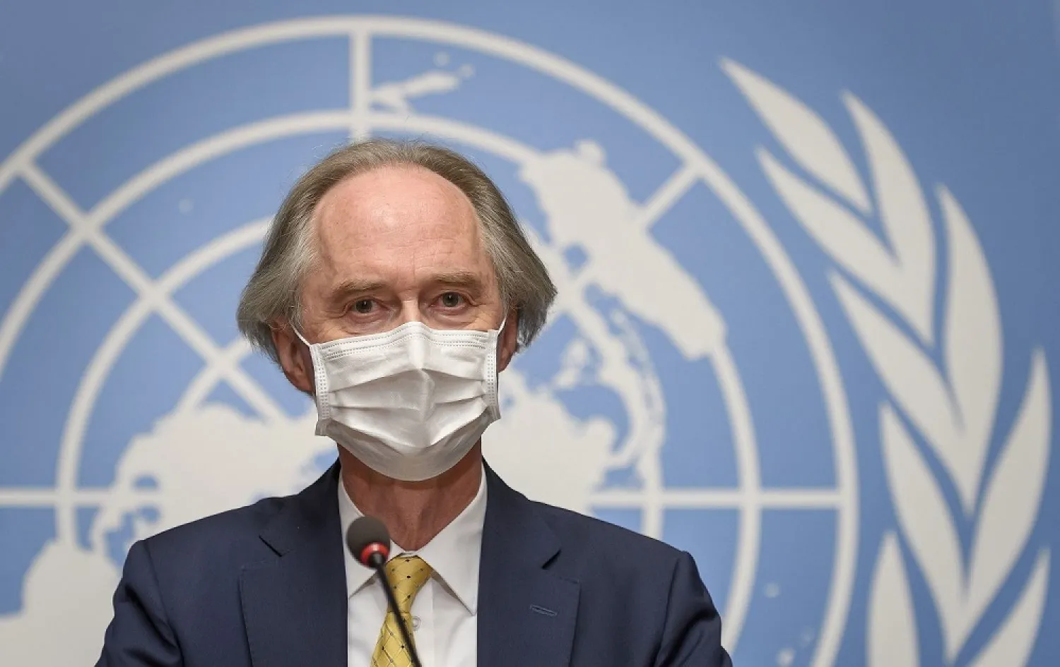 UN Special Envoy for Syria, Geir Pedersen in Geneva in August 2020. (AFP)