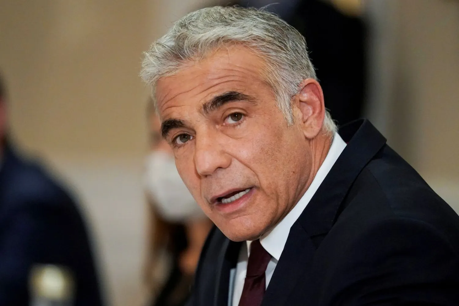 Israeli Foreign Minister Yair Lapid meets with US Secretary of State Antony Blinken (not pictured) in Rome, Italy, June 27, 2021. Andrew Harnik/Pool via REUTERS