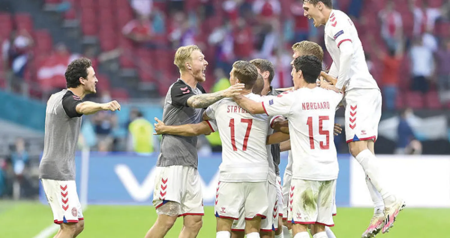 تأهل الدنمارك إلى دور الثمانية في يورو 2020 أقرب إلى الخيال من الواقع (إ.ب.أ)