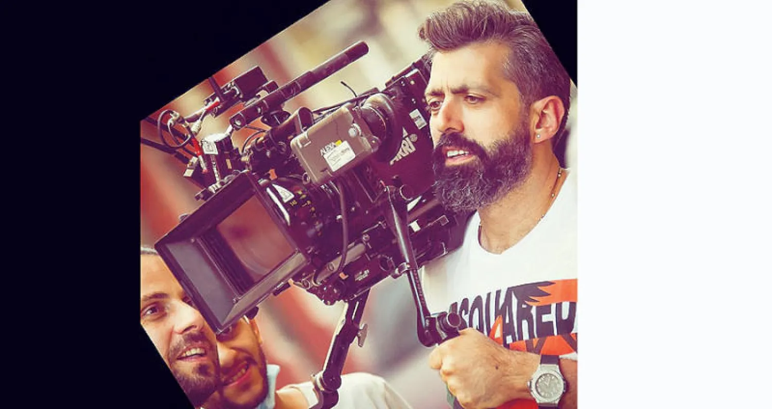 المخرج جو بو عيد خلال تصوير مسلسل «صالون زهرة»