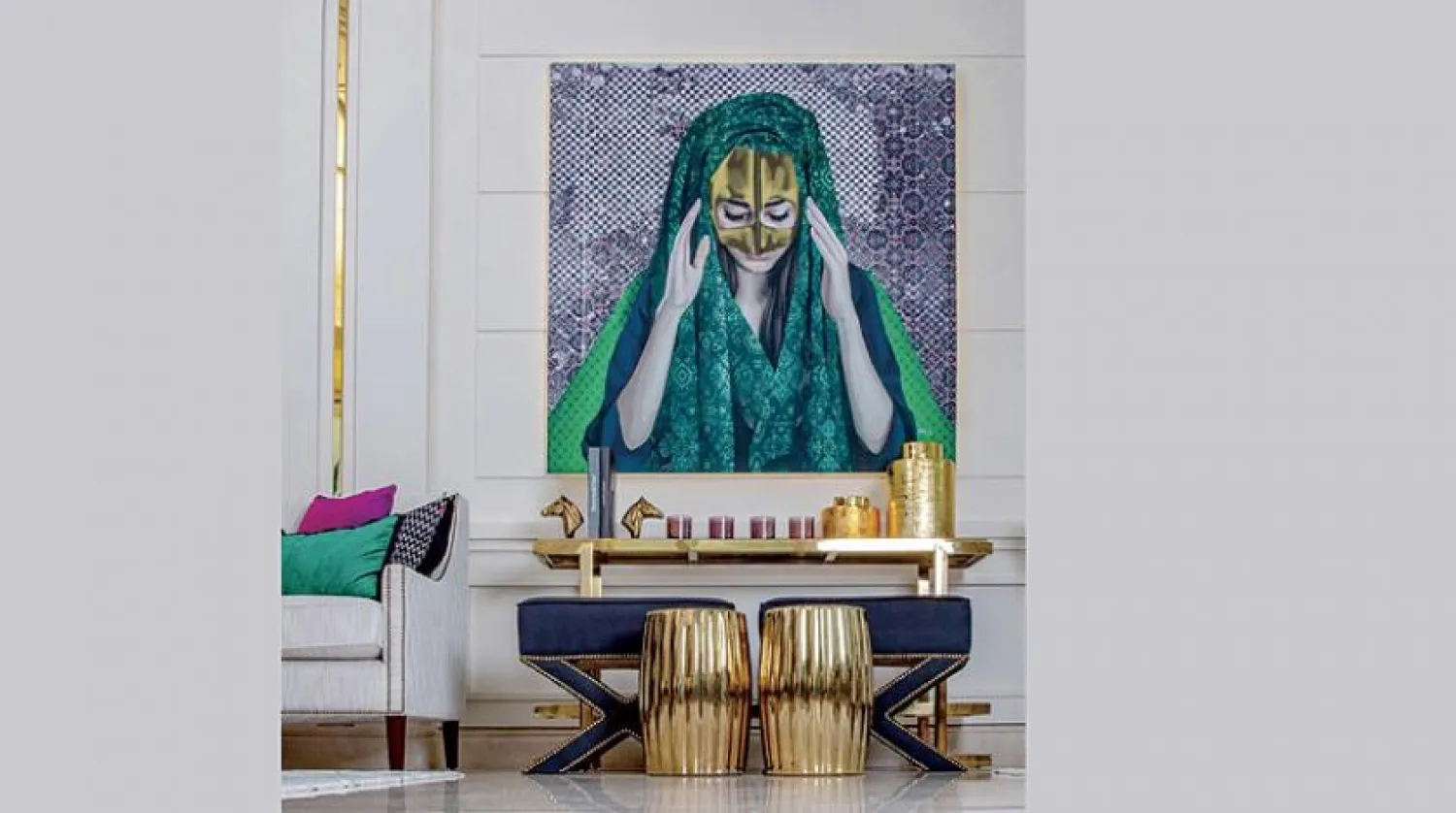 Part of Architect Noura al-Ghafily's work.