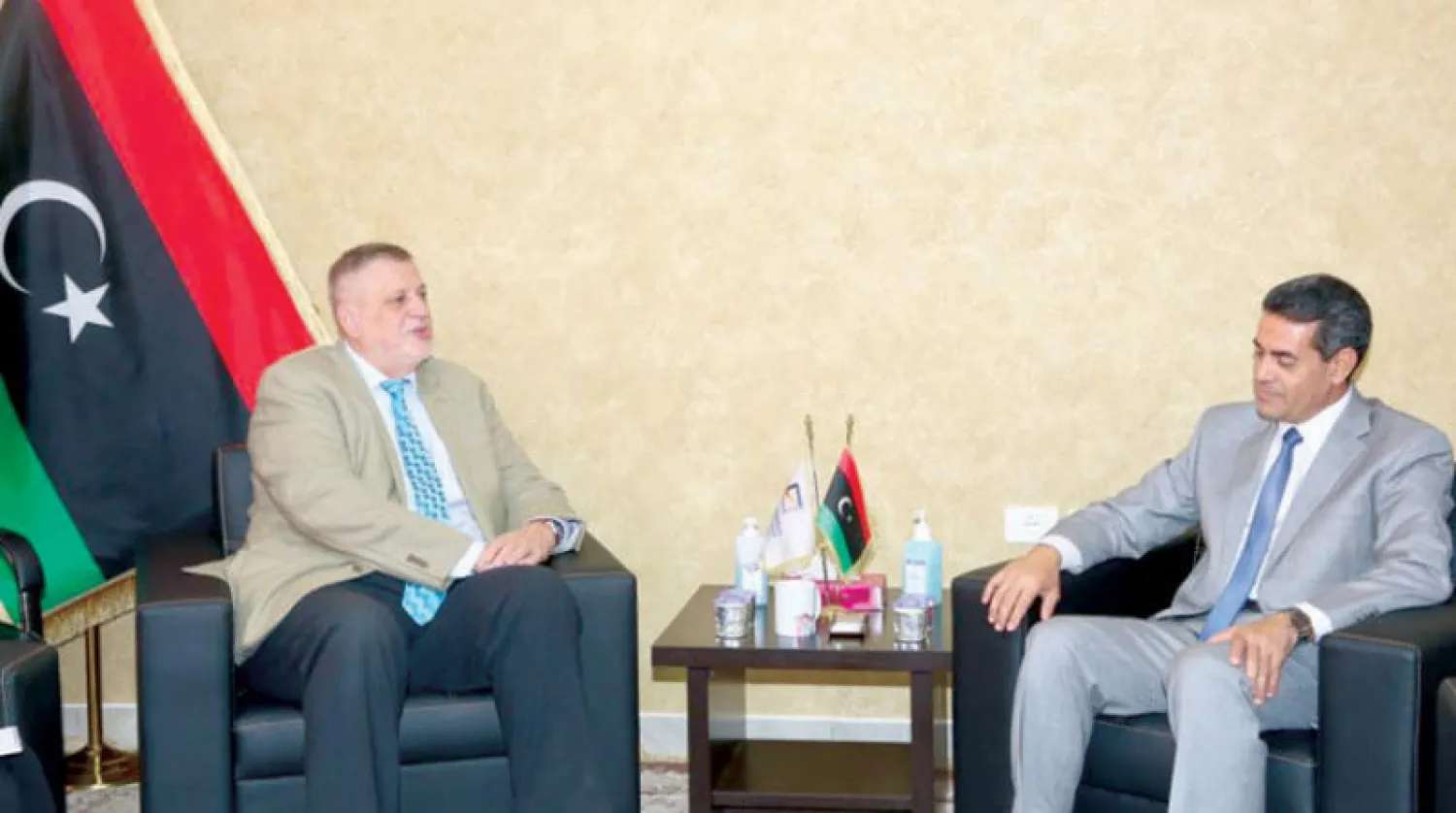 عماد السائح يستقبل يان كوبيش (مفوضية الانتخابات الليبية)
